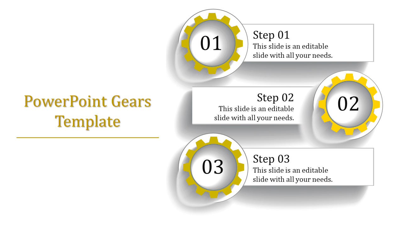 Impress your Audience with PowerPoint Gears Template